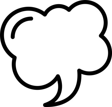 Bulut Sohbeti web simgesi vektör çizimi