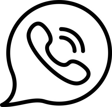 telefon çağrısı web simgesi vektör illüstrasyonu