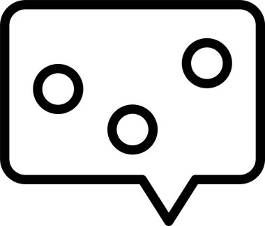 Sıçrayan Sohbet web simgesi vektör illüstrasyonu