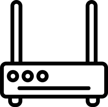 router web simgesi vektör çizimi