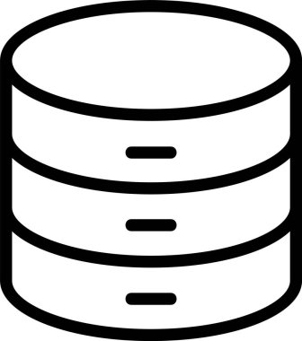 veritabanı web simgesi vektör çizimi