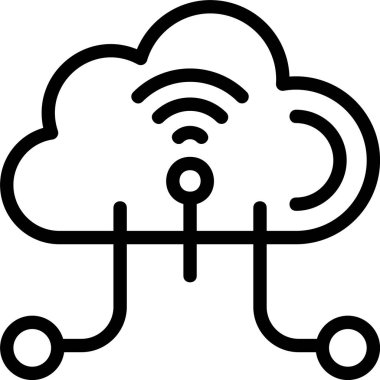 IoT web simgesi vektör illüstrasyonu