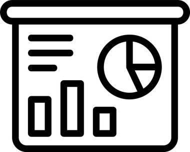 veri analizi web simgesi vektör illüstrasyonu