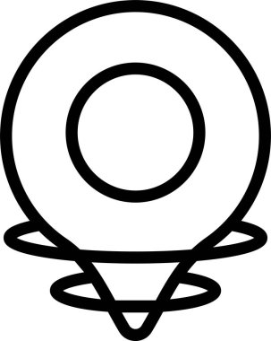 GPS web simgesi vektör illüstrasyonu