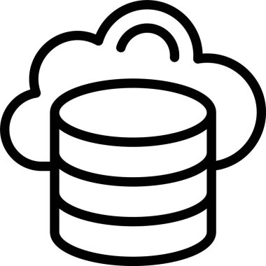 Bulut depolama ağı vektör illüstrasyonuName