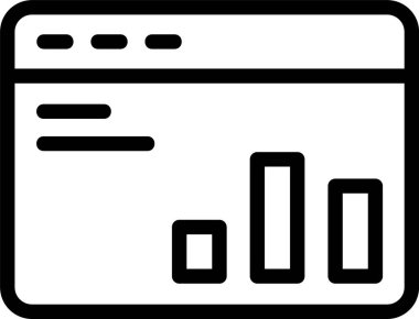 Rapor Web simgesi vektör illüstrasyonu
