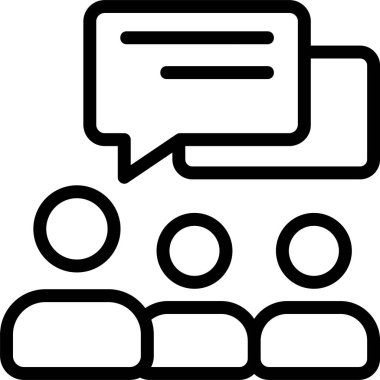 İletişim becerileri web simgesi vektör çizimi