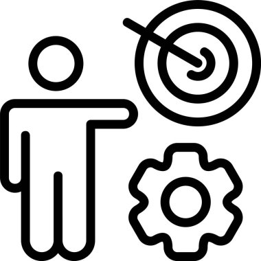 İş Stratejisi Web simgesi vektör illüstrasyonu