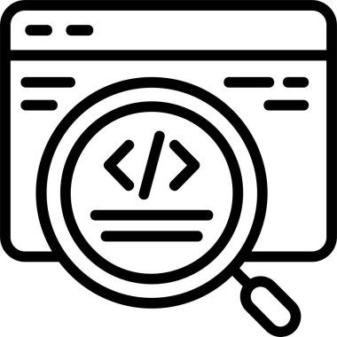 Beyaz arkaplanda SEO Denetim simgesi, vektör illüstrasyonu