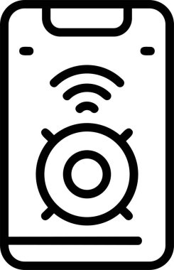 Beyaz arkaplanda Akıllı Sözcü simgeleri, vektör illüstrasyonu