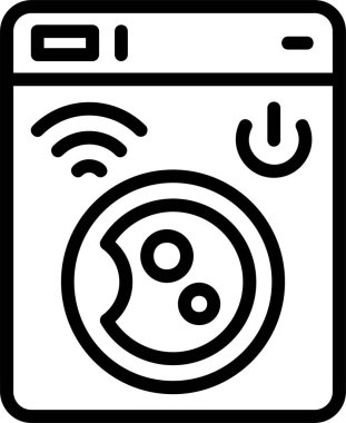 Beyaz arkaplanda akıllı kurutucu simgeleri, vektör illüstrasyonu