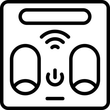 Beyaz arkaplan üzerindeki akıllı ölçeklendirme simgeleri, vektör illüstrasyonu