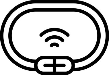 Akıllı Bisiklet Kilidi web simgesi basit illüstrasyon