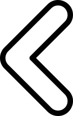 Sembol Sol Web simgesi basit illüstrasyon