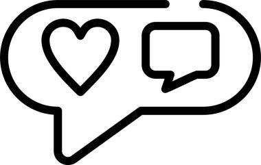 Sosyal Medya web simgesi basit illüstrasyon