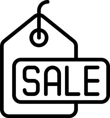 Satış Etiketi Web simgesi vektör illüstrasyonu