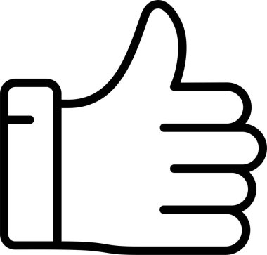 Web simgesi vektör illüstrasyonunu Başparmaklar Yukarı