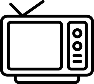 TV web simge vektör çizim