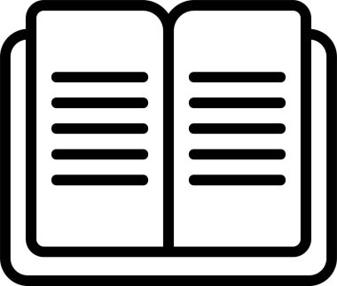 kitap web simgesi vektör illüstrasyonu