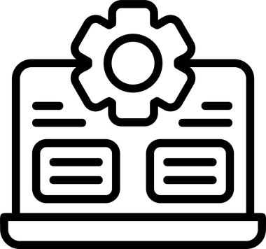 algoritma web simgesi vektör illüstrasyonu