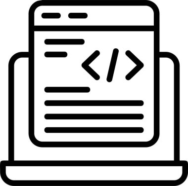 Kod Yeniden Oluşturma Web simgesi vektör çizimi