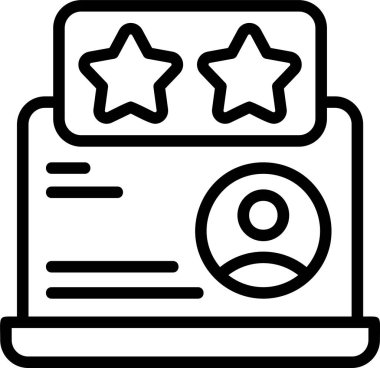 Müşteri Web simgesi vektör illüstrasyonunu Yeniden İnceleyecek