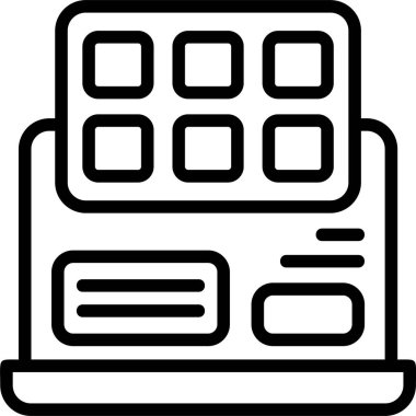 Renk Palleti web simgesi vektör illüstrasyonu