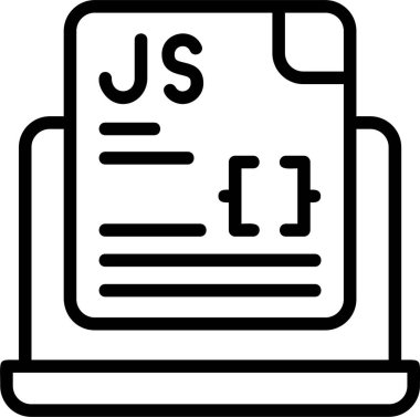 Javascript Dosya Web simgesi vektör çizimi