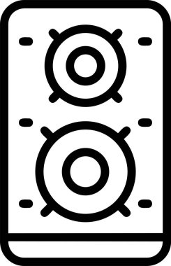 hoparlör ağ ikonu vektör illüstrasyonu