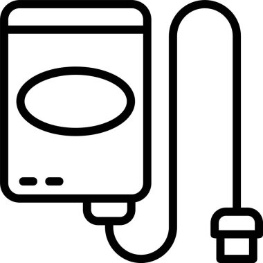 Harici Sabit Sürücü web simgesi vektör çizimi