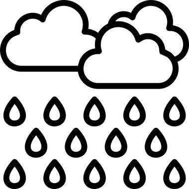 Şiddetli Yağmur Ağı vektör illüstrasyonuName