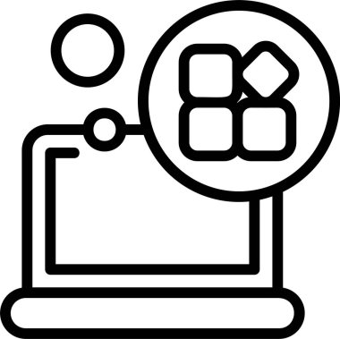 Web simgesi vektör illüstrasyonunu uygular