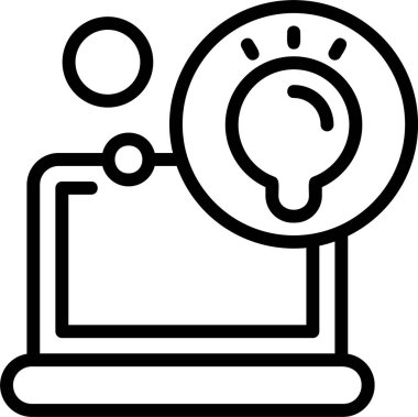 Parlaklık web simgesi vektör illüstrasyonu