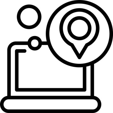 konum web simgesi vektör illüstrasyonu