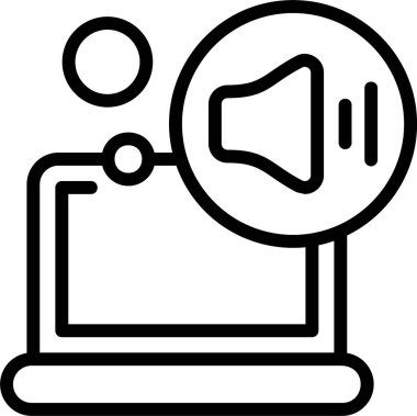 hacim web simgesi vektör illüstrasyonu