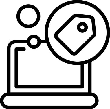 etiket web simgesi vektör illüstrasyonu