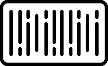 barkod web simgesi vektör illüstrasyonu