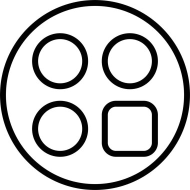 Kategori web simgesi vektör illüstrasyonu