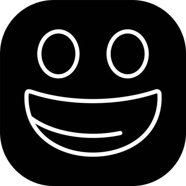 emoji yüz simgesinin vektör illüstrasyonu 