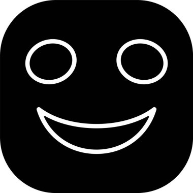 emoji yüz simgesinin vektör illüstrasyonu 