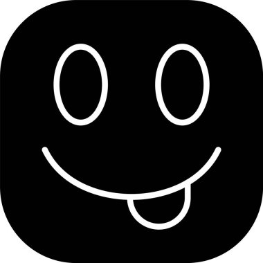 emoji yüz simgesinin vektör illüstrasyonu 