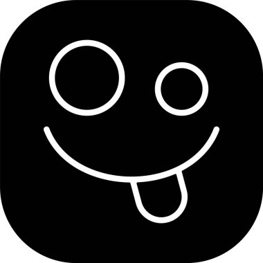 emoji yüz simgesinin vektör illüstrasyonu 