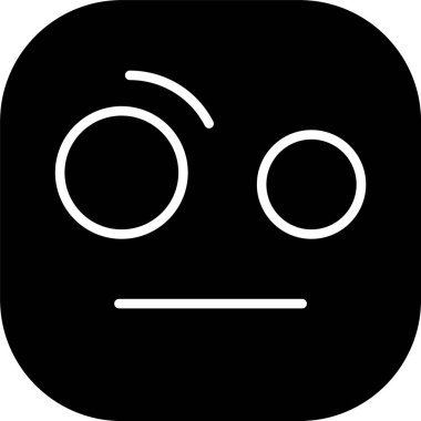 emoji yüz simgesinin vektör illüstrasyonu 