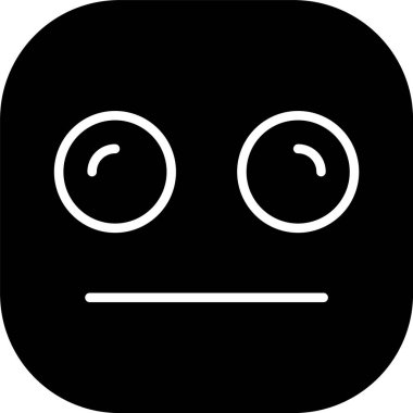 emoji yüz simgesinin vektör illüstrasyonu 