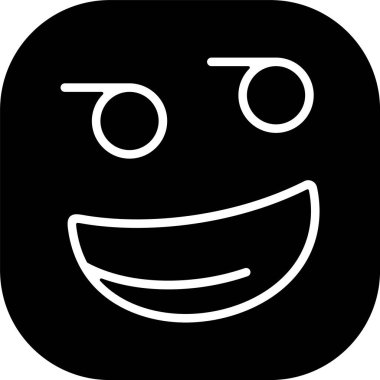 emoji yüz simgesinin vektör illüstrasyonu 