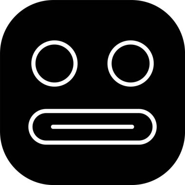 emoji yüz simgesinin vektör illüstrasyonu 