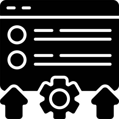 SERP web simgesi vektör illüstrasyonu