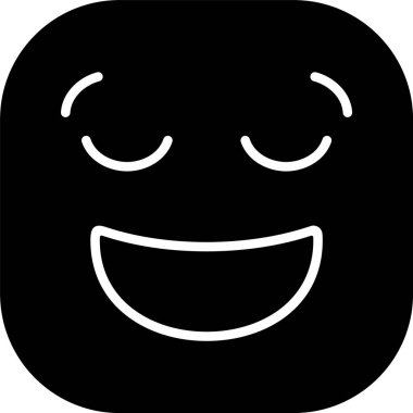 emoji yüz simgesinin vektör illüstrasyonu 