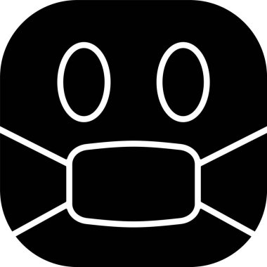 emoji yüz simgesinin vektör illüstrasyonu 