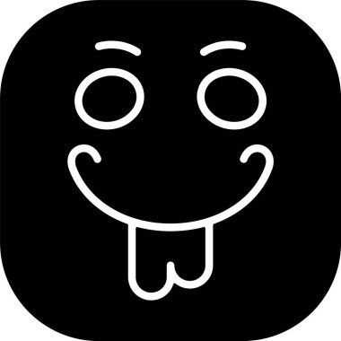 emoji yüz simgesinin vektör illüstrasyonu 